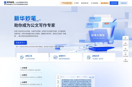 新华妙笔,新华妙笔官网截图,AI公文写作平台