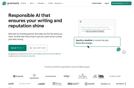 Grammarly网页截图,Grammarly网页快照