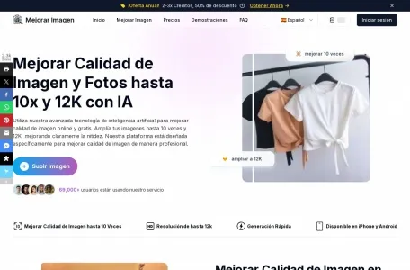 Mejorar Imagen网页截图,Mejorar Imagen网页快照