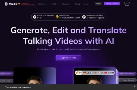 Vozo网页截图,Vozo网页快照