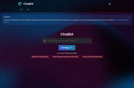 ChatBA网页截图,ChatBA网页快照