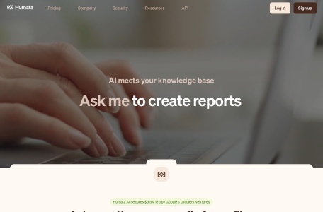 Humata网页截图,Humata网页快照
