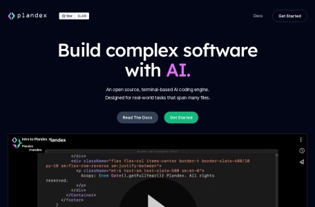 Plandex网页截图,Plandex网页快照