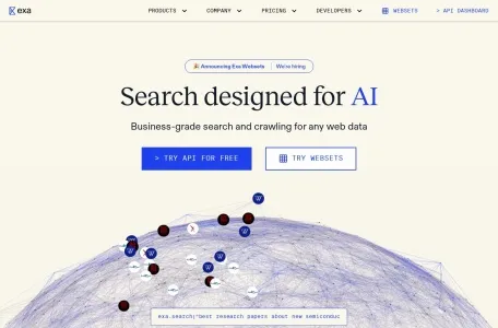 Exa AI网页截图,Exa AI网页快照