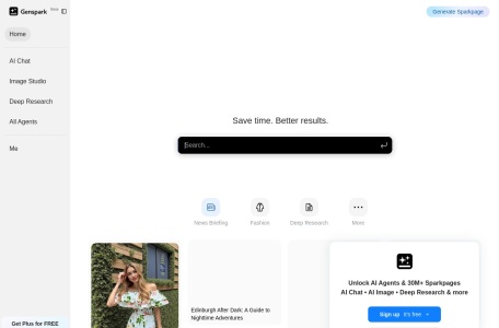 Genspark网页截图,Genspark网页快照