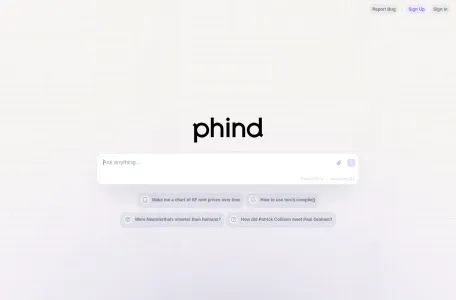 Phind网页截图,Phind网页快照