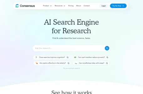 Consensus网页截图,Consensus网页快照