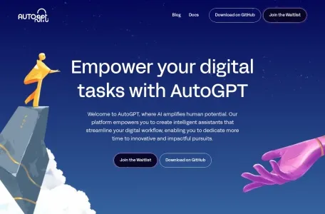 Auto-GPT网页截图,Auto-GPT网页快照