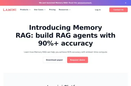 Lamini网页截图,Lamini网页快照