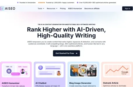 AISEO AI Content Detector网页截图,AISEO AI Content Detector网页快照
