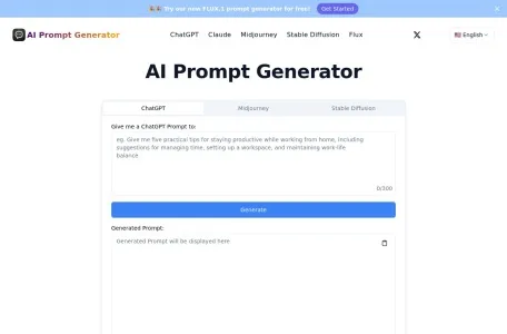 AI Prompt Generator网页截图,AI Prompt Generator网页快照