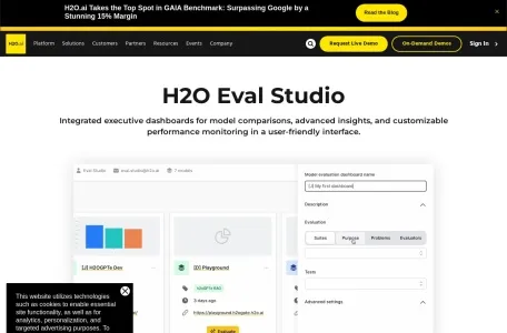 H2O EvalGPT网页截图,H2O EvalGPT网页快照