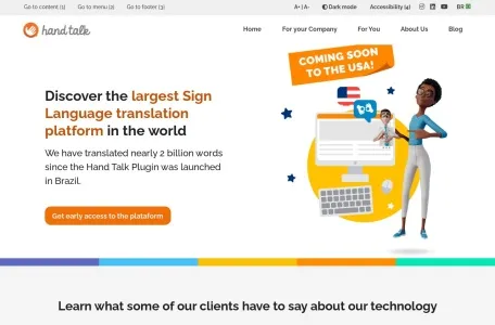 HandTalk网页截图,HandTalk网页快照
