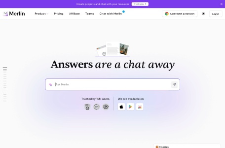 Merlin AI网页截图,Merlin AI网页快照