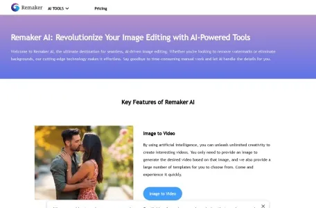 Remaker AI网页截图,Remaker AI网页快照