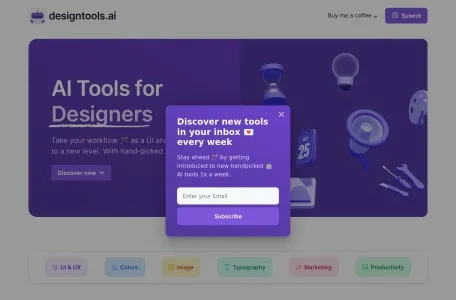 DesignTools AI网页截图,DesignTools AI网页快照