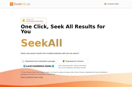 SeekAll AI网页截图,SeekAll AI网页快照