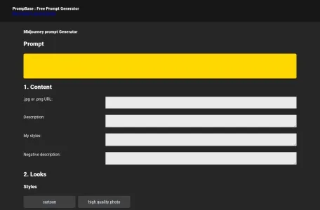 PrompBase网页截图,PrompBase网页快照