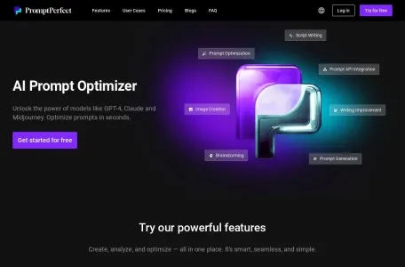 Prompt Perfect网页截图,Prompt Perfect网页快照