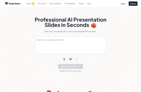 MagicSlides网页截图,MagicSlides网页快照
