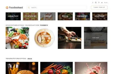 FoodiesFeed网页截图,FoodiesFeed网页快照