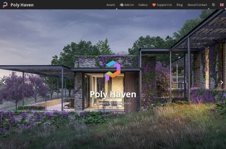 Poly Haven网页截图,Poly Haven网页快照