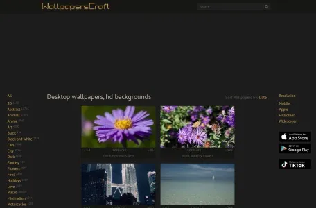 Wallpaperscraft网页截图,Wallpaperscraft网页快照