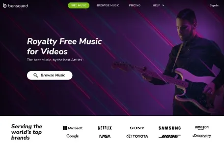 Bensound网页截图,Bensound网页快照