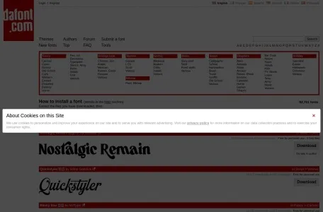 Font Squirrel网页截图,Font Squirrel网页快照