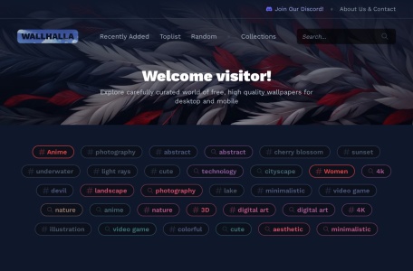 WallHalla网页截图,WallHalla网页快照