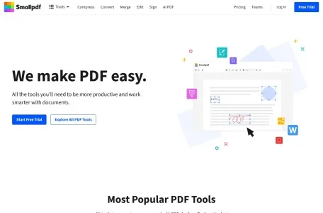 SmallPDF网页截图,SmallPDF网页快照