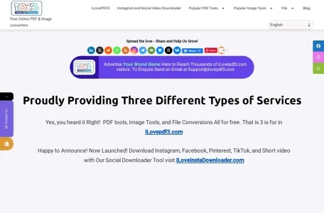 ILovePDF3网页截图,ILovePDF3网页快照