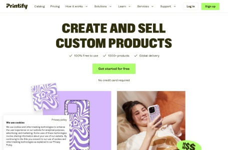 Printify网页截图,Printify网页快照