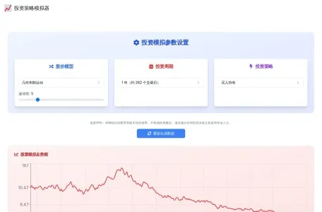 投资策略模拟器网页截图,投资策略模拟器网页快照