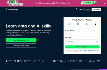 DataCamp网页截图,DataCamp网页快照