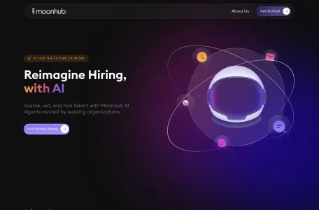 MoonHub AI网页截图,MoonHub AI网页快照