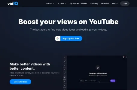 vidiQ网页截图,vidiQ网页快照