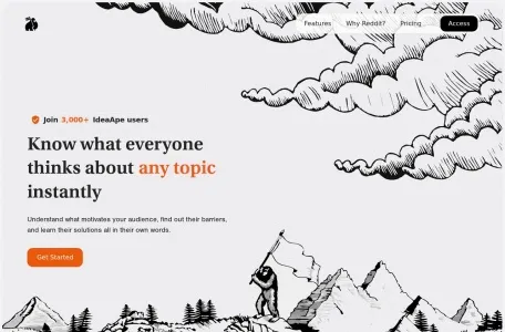 IdeaApe网页截图,IdeaApe网页快照