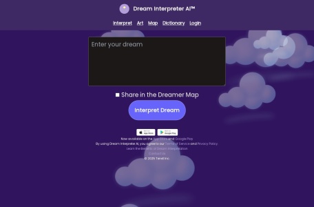 Dream Interpreter AI网页截图,Dream Interpreter AI网页快照