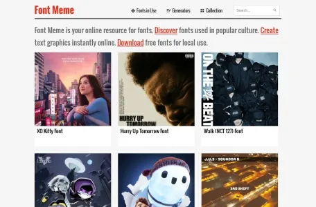 Font Meme网页截图,Font Meme网页快照