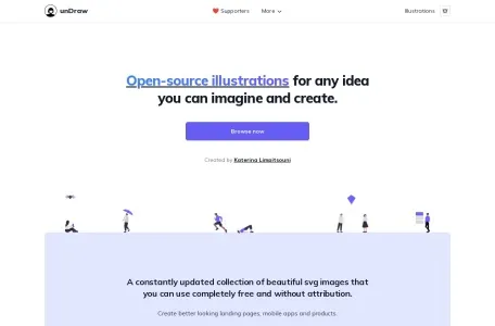 unDraw素材网网页截图,unDraw素材网网页快照
