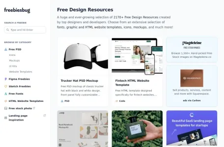 Freebiesbug网页截图,Freebiesbug网页快照