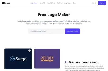 Logojoy网页截图,Logojoy网页快照