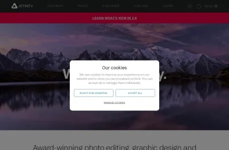Affinity Designer网页截图,Affinity Designer网页快照