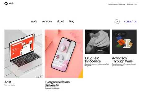 Tubik Studio网页截图,Tubik Studio网页快照