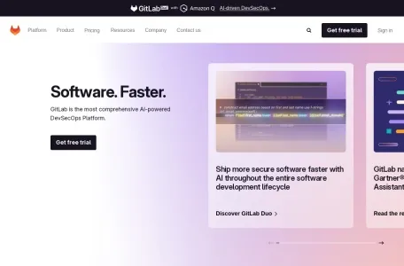 GitLab网页截图,GitLab网页快照