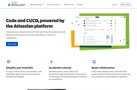 Bitbucket网页截图,Bitbucket网页快照
