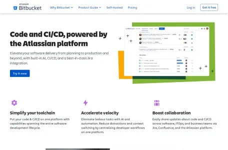Bitbucket网页截图,Bitbucket网页快照