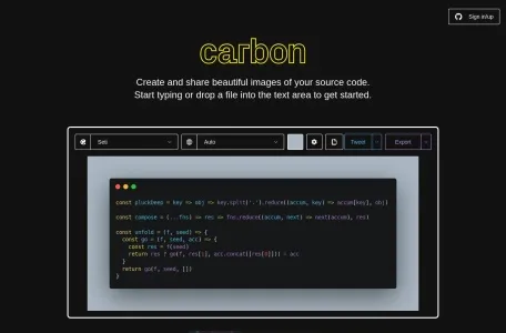 carbon代码美化网页截图,carbon代码美化网页快照