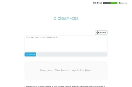 css优化器网页截图,css优化器网页快照